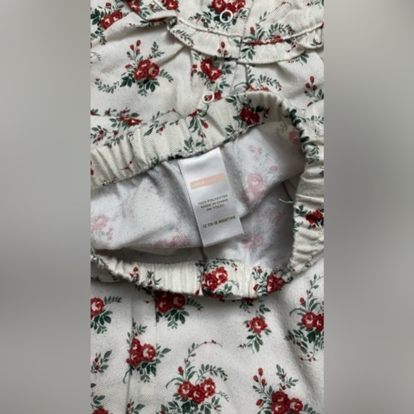 Janie and Jack Floral Pajama Set 12-18M - Picture 4 of 7